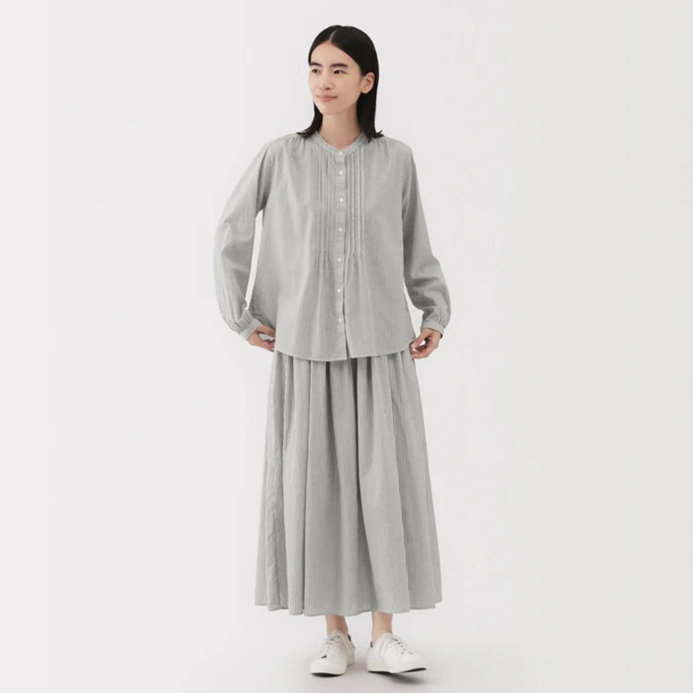 Muji Cotton Voile Gathered Skirt